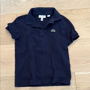 Lacoste Navy Polo Shirt Classic Cotton Piqué, Size 5